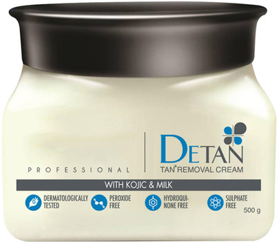 divayo naturals Raga Professional De-Tan Tan Removal Cream Kojic & Milk, 500 Gm(500 ml)