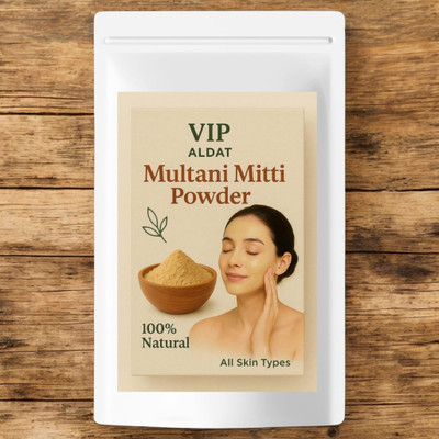 VIP ALDAT Pure Herbal Multani Mitti for Deep Skin Cleansing and Fresh Glow(100 g)