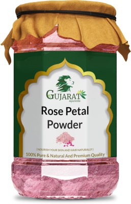 Gujarat Ayurveda Pure Rose Petal Powder for Glowing Skin - 200 Gram ( Pack of 1)(200 g)