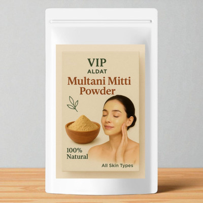 VIP ALDAT Multani Mitti Deep Cleansing Face Mask With Neem, Tulsi & Aloe Vera Herbs(400 g)