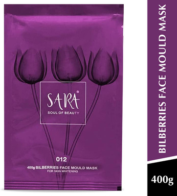 SARA Bilberries Face Mould Mask With Mint Extract For DeTanning &Brightens Skin Tone(400 g)