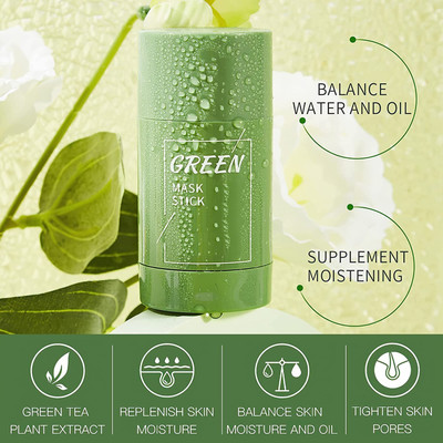 Arcanuy Green Tea Cleansing Mask Purifying Clay Stick Mask(40 g)