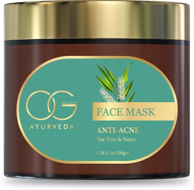 OG BEAUTY AYURVEDA Anti Acne Tea Tree & Neem Face Mask(100 g)
