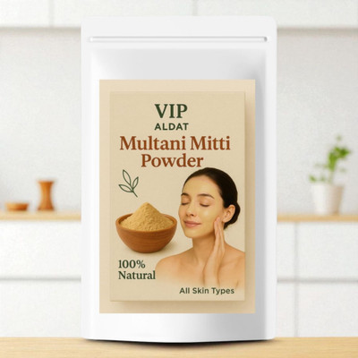 VIP ALDAT Earth Glow Multani Mitti – Herbal Clay for Bright, Smooth & Healthy Skin(400 g)