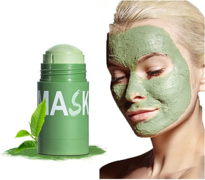 Lemixco Solid Fine, Portable Cleansing Mask Mud Apply Mask, Green Tea(40 g)