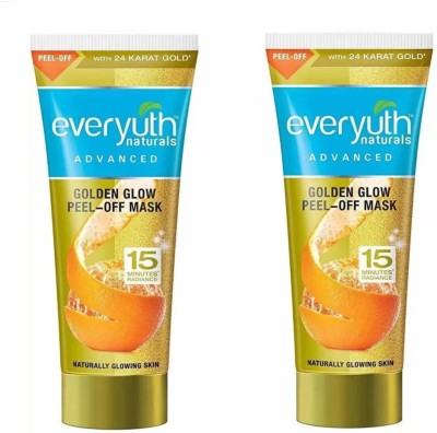 Everyuth Naturals Naturals Golden Glow Peel-Off Mask 2x50gm With 24K Gold Pack of 2(100 g)