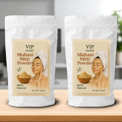 VIP ALDAT Multani Skin Repair Twin Set with Mint Oil and Sandal Infused Formul(450 g)