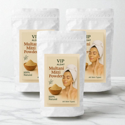 VIP ALDAT Multani Mitti Herbal Glow & Deep Skin Brightening Radiance Pack(450 g)