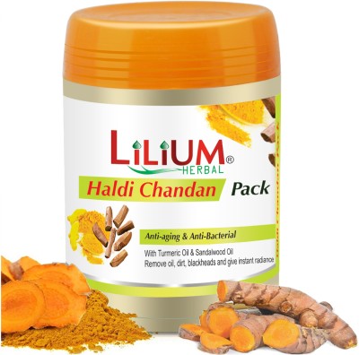 LILIUM Haldi Chandan Pack | Anti-aging & Anti-Bacterial | Remove Oil, Dirt & Blackheads(900 g)