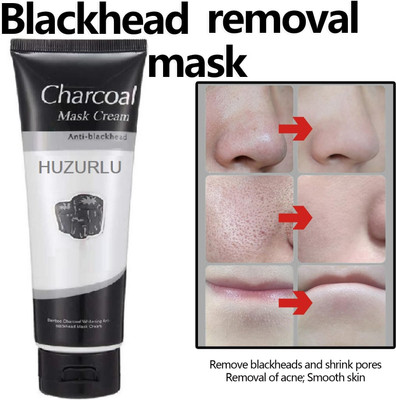 HUZURLU Deep Skin Purifying & Detoxifying | Charcoal Peel Off Mask(130 g)