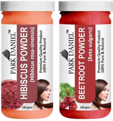 PARK DANIEL Premium Hibiscus Powder & Beetroot Powder Combo Pack of 2 Bottles of 100 gm (200 gm )(200 g)