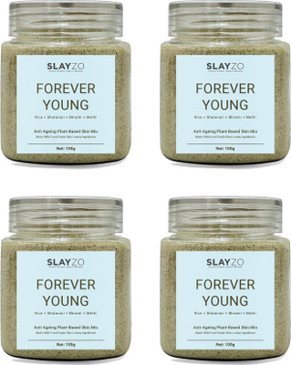 Slayzo Forever Young Herbal Skin Powder For Wrinkle Reduction 100g Each (Pack of 4)400(400 g)