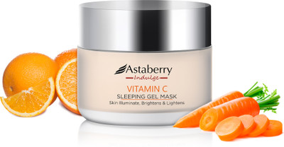 ASTABERRY Indulge Vitamin C Sleeping Gel Mask for Skin illuminate - Brightens & Lightens(50 g)