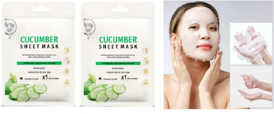 EVERERIN Deep Brightening & moisturizing cucumber serum sheet mask(40 g)