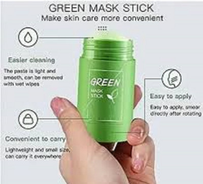 Luipui deep cleansing green tea mud clay stick pack of 1(40 g)