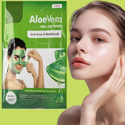 SHENY COLORS BENEFITS- ALOE VERA / GREEN TEA / CUCUMBER USE FOR PEEL OFF MASK (PACK OF 1)(25 ml)