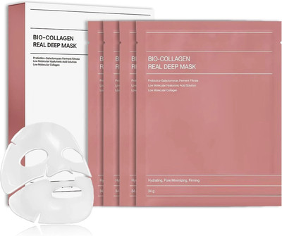 SHNMN Bio Collagen Overnight Face Mask Hydrating Hydrogel Pore Minimizing Elasticity(34 ml)