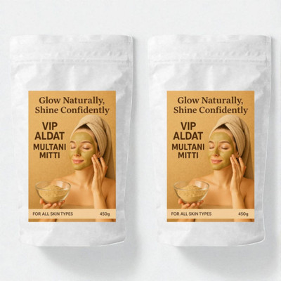 VIP ALDAT Multani Mitti Herbal Radiance Skin Care (450 g × 2 = 900 g)(900 g)