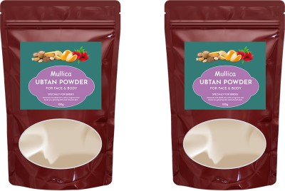 MULLICA Natural Ubtan Face and Body Powder l Bath Powder for Men and Women(Pack of2)(100 g)