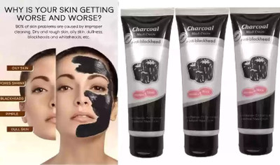 tanvi27 Blackhead Whitehead Remover Charcoal Peel Off Black Mask(360 ml)