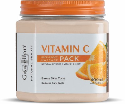 Gracellon Vitamin C Face Pack | Brightens Skin Tone | Fade Hyperpigmentation(400 ml)