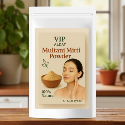 VIP ALDAT Pure Multani Mitti Face Glow Pack With Sandal And Kesar Mix(400 g)