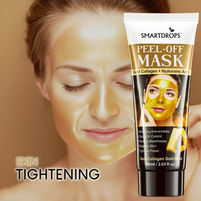 smartdrops Gold Peel Off Mask for Paraben & Sulphate Free | Face Mask(60 ml)