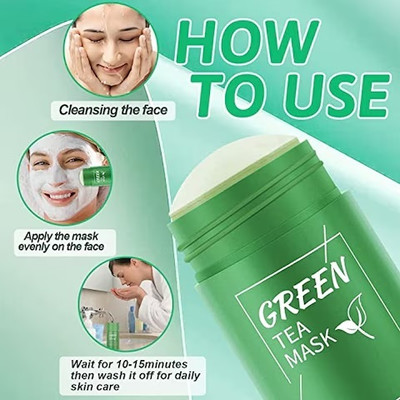 EVERERIN mask stick contains green tea_2 GREEN STICK Face Shaping Mask(40 g)