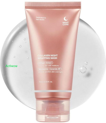 Actiwow Collagen Night Wrapping Mask for Skin Smoothening(100 ml)