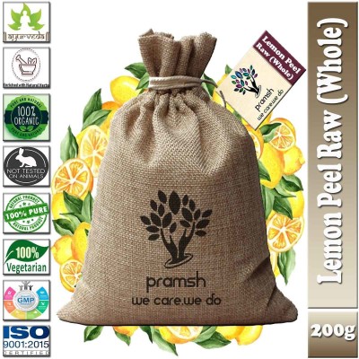 Pramsh Ayurveda Luxurious Organically Dried Lemon/Nimbu Raw(Whole) Packed In Eco-Friendly Bag(200 g)