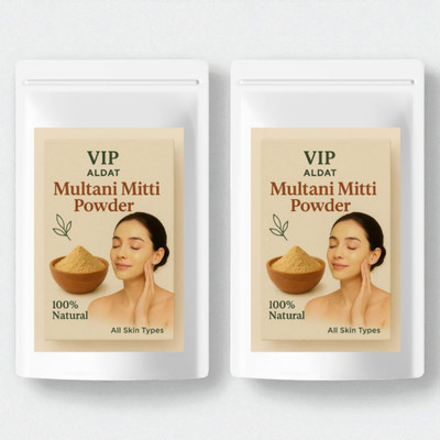VIP ALDAT Multani Mitti Glow Luxe Bloom Herbal Natural Skin Glow Pack 2 (2×450g)(900 g)