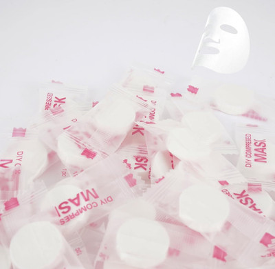 feelhigh 50pcs Compress Magic Facial Tablet Paper Mask for Men and Women(50 g)