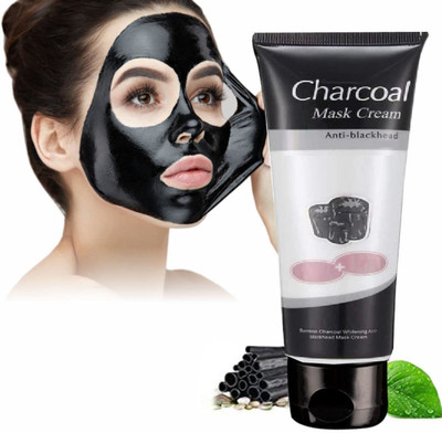 Libline Charcoal Peel Off Mask Face Mask for All Skin Types Blackhead Remover Mask(130 ml)