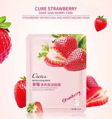 CHELICA Moisturization & Nourishment STRAWBERRY FACE MASK SHEET PACK OF 1(30 g)