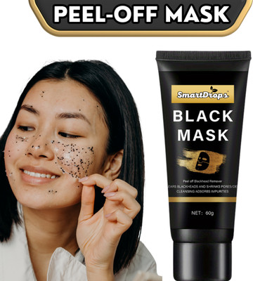 smartdrops Charcoal Deep‑Clean Face Pack | Black Mask Cream | Charcoal Face Mask(60 g)