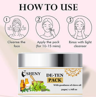 Sheny Professional De-Tan Pack De-tan Face Pack Removal Cream |(50 ml)
