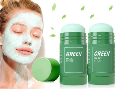 WOONGMI Green Tea Mask Stick for Face Blackheads, Whiteheads Remover For All Skin Type(80 g)