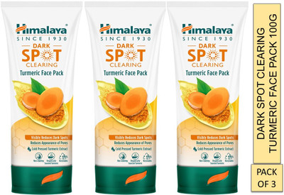 HIMALAYA Dark Spot Clearing Turmeric Face Pack 100g (Pack of 3)(300 g)