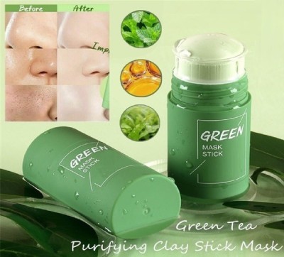 GFSU Green Tea Mask Stick Remove Blackheads ,Whiteheads , Pores for Men & Women(40 g)