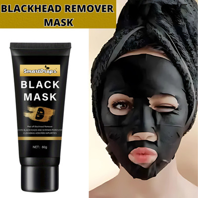 smartdrops Charcoal Mask Cream Deep Cleansing & Instant Glow | Siubable for All Skin Types(60 g)