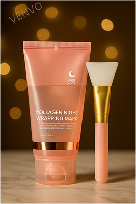 venvo Night Collagen Smooth Glow Peel Mask With Brush(100 ml)