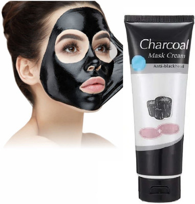 EVERERIN Charcoal Peel Off Face Mask for Deep Cleansing and Blackhead Removal(130 g)