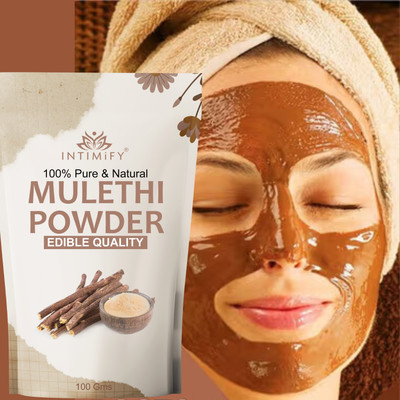 INTIMIFY Mulethi Powder Organic For Face Pack(100 g)