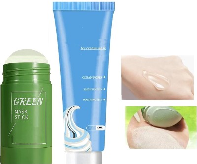 Libline Ice Cream Mask Tube Ultra Cleansing, Green Tea Stick Oil Control(160 ml)