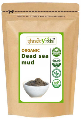 Shudhveda Dead Sea Mud Mask Detox, Brighten & Hydrate with Niacinamide(450 g)