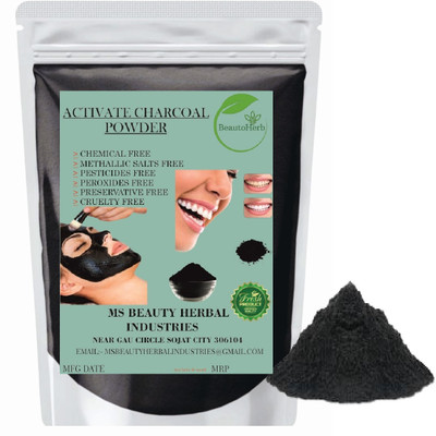 Beautoherb Best Quality Charcoal Powder for face pack best Quality(400 g)
