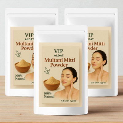 VIP ALDAT Multani Mitti Supreme Detox Essence with Timeless Glow Bright Formula(450 g)