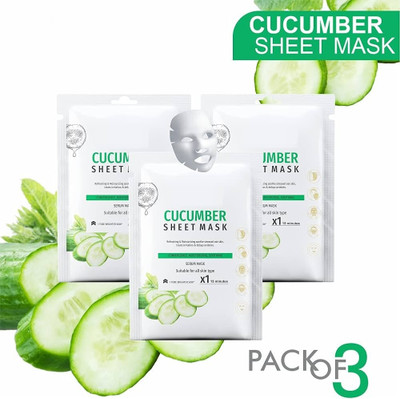 tanvi27 Nourishing Serum Sheet Mask with Cucumber(60 g)