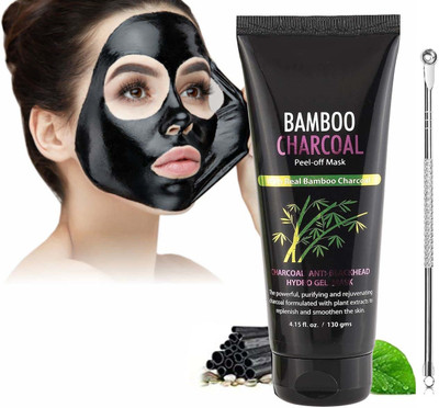 GULGLOW99 Charcoal Peel Off Mask for Activated Charcoal, Removes Blackheads(130 ml)
