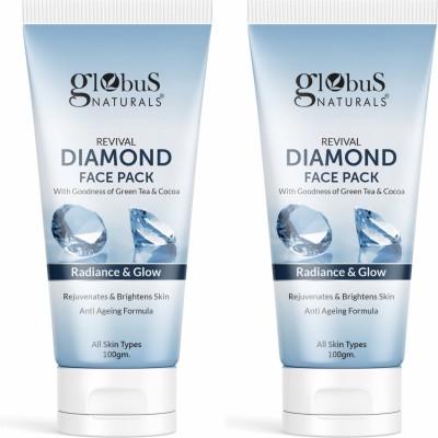 Globus Naturals Revival Diamond Face Pack For Shine Boosting & Anti-Ageing(200 g)